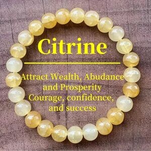 💎4/$20💎Yellow Citrine Beaded Bracelet
